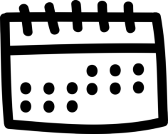 Calendar Hand Drawn Tool Engraving Svg Design, Free Vectors File